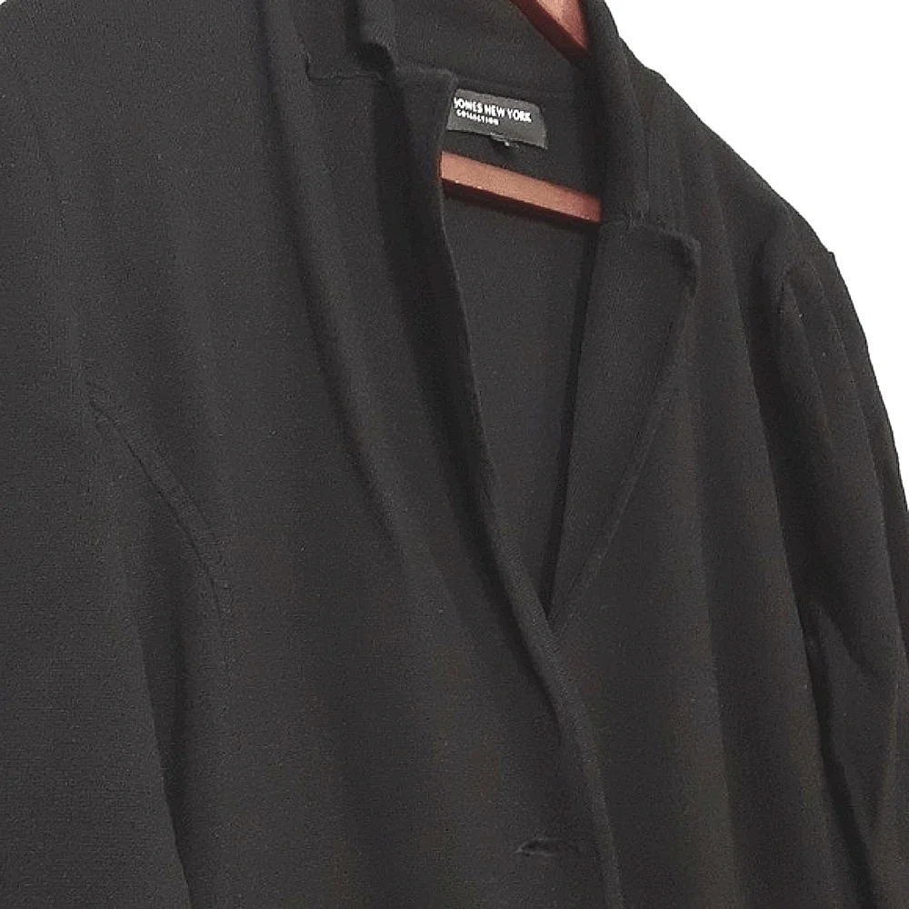 Jones New York Collection Black Button Cardigan Sweater